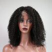 T-top Hair Afro Kinky Curly Human Hair Lace Front Wigs For Women Remy Hair Glueless Wigs With Baby Hair Bleached Knots