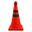 Tencent CT car warning reflective road cone portable folding roadblock cone retractable lifting warning emergency cone ice cream cone traffic roadblock cone 45cm with LED warning light