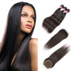 8A Malaysian Virgin Human Hair Body Wave Bundles with Free Part Closure Wholesale Unprocessed Virgin Hair Bundles with Closure