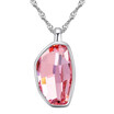 Simple Necklace Crystal Square Pendant For Women Mothers Day Gift Joyas Crystal from Swa Elements 22946