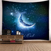 Galaxy Starry Star Earth Hanging Wall And Blanket Background Fabric Multipurpose Vintage Hippie Beach And Yoga Towel