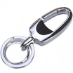 JOBON Zhongyin key chain ring car key chain chain mother ring spring waist hanging ZB-8707C silver