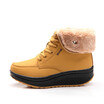 Women Snow boots Wedges Ankle Boots For Women Swing Shoes Plush Solid Round Toe Platform Shoes Lady Casual Winter Boots