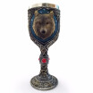 Hot Unique Cool Creative Novelty Resin Stainless Steel Liner Creepy 3D Wolf Goblet Beer Milk Mug Wine Cup Drinkware for Decoration