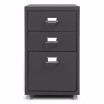 IKayaa Metal Drawer Filing Cabinet Detachable Mobile Steel File Cabinets W 3 Drawers 4 Casters