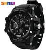 SKMEI Sports Watch For Men Digital LED Outdoor Waterproof Watch with Dual Signage Display in Military Style High-end brand luxury watch 0990