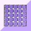 Inkfish scented candle round purple 50 Pack 8229 Creative small candle courtship confession candle light couples proposal props fragrance confession candle props