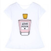 Fashion Ultra Soft Fresh Perfume Bottle Printing Slim Casual O-Neck Women Short-sleeved T-shirt Ladies Tshirts