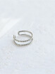 ONICE 925 Sterling Silver Twist Rings with Open Cycle WQJ004