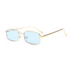SHAUNA Classic Women Small Rectangle Sunglasses Summer Styles Popular Men Clear Red Lens Shades UV400