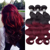 Amazing Star Ombre Peruvian Virgin Hair Body Wave Weft 3 Bundles Tangle Free Shedding Free Ombre Color Hair Weft T1B99j