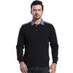 Antarctic Nanjiren N074F55221 thermal underwear mens business casual shirt collar mens plus velvet thickening heat storage single shirt fashion wear blue white plaid XL