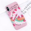 Flower Phone Case Matte Rainbow Case For iPhone X 8 7 6 Plus