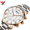 NIBOSI 2018 New Men Watches Stainless Steel High Quality Watched Brand Fashion Analog Sport Quartz Wrist Watch Erkek Kol Saati