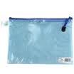 Sanwood CUNWOOD C4525 A5 mesh zipper bag file bag 12 packs of blue