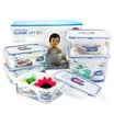 Jingdong Supermarket Loctite buckle buckle storage box sealed cans storage jars 10 sets of microwave ovens lunch boxes with separated lunch boxes sealed box lunch boxes fruit boxes S002 S001