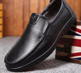 Genuine cowhide shoes business casual shoes leather round toe leather shoes soft leather comfortable shoes