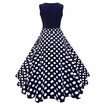 New Arrival Women Fashion Cocktail Party Prom Dress Sleeveless Floral Print Dress
