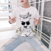 Damaizhang Brand Summer Loose Men T-shirt Hip Pop 3D Printed Smoker T-shirt Fashion Cotton White Short Sleeve Shirt