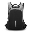 ZHANAO creative backpack mens computer bag usb bag new password lock anti-theft bag