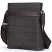 Playboy playboy male bag Messenger bag leisure Lingge shoulder bag vertical section PBF4504-4C brown