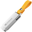 Kodak time series K133 USB30 high speed U disk 128GB full metal 360 degree rotating car U disk fashion leather rope chain version silver