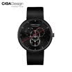 Elegante reloj de pulsera CIGA de cuarzo con correa blanda con un exquisito diseño I011-BLBL-1
