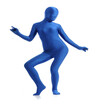 Womens Spandex Zentai Full Bodysuit Dark Blue Lady Back Zipper Tights Dancewears Womens Catsuit Fancy Halloween Costumes