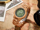 2017 Gorben Luxury Brand New Wood Watch Men Analog Natural Quartz Movement Green Dial Male Wristwatches Clock Relogio Masculino