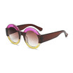 SHAUNA New Arrival Pearl Effect Trichromatic Frame Women Round Sunglasses Fashion Men Gradient Lens Shades UV400