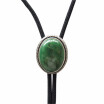 New JEANS FRIEND Original Handcraft Nature Green Stone Oval Bolo Tie