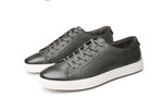 Mens laced casual leather shoes