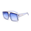 SHAUNA Fashion Women Square Gradient Sunglasses Retro Men Mirror Coating Lens Shades UV400