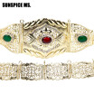 SUNSPICE MS Bohemia Women Ethnic Wedding Body Jewelry Waist Chain Belt Waistband Gold Color Adjust Length Turkish Flower Bijoux