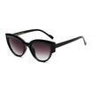 SHAUNA Trending Faceted Frame Women Cat Eye Sunglasses Rivet Men Gradient Lens Shades UV400