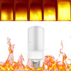 Tomshine LED Flame Flickering Effect Fire Light Bulb 3 Lighting Modes E27 Base SMD2835 Decorative Atmosphere Lamp for Party Holi