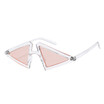 SHAUNA Unique Women Triangle Sunglasses Fashion Men Clear Frame Pink Yellow Glasses Summer Styles UV400