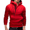 Hooded Cotton Blends Patchwork Long Sleeve Plus Size Mens Slim Hoodies