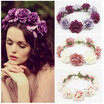 New Spring Fashion Women Lady girls Wedding Flower Wreath Crown Headband Floral Garlands Hair band Hair Accessories