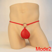 Men Thong String Underwear Sexy Lingerie Alloy Circle Male Sexy G-String Temptation Thongs