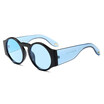 SHAUNA Fashion Candy Color Women Round Sunglasses Retro Men Red Tinted Lens Shades UV400