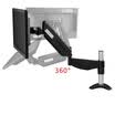 Zhiercheng MD5211B Pneumatic Display Stand LCD Computer Stand Multifunction Desktop Stand Stand Stand High&Low Lift Telescopic Rotating Black