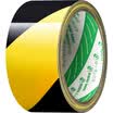 Polar bear WA-044Y Black&black warning tape 48mm 20y 183 meters 1 package with the crossed zebra tape