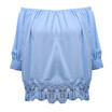 Fashion Women Ladies Summer Lace Off-shoulder Casual Blouses Crop Tops T-Shirt
