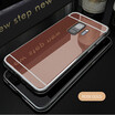 For samsung A8 2018 S8 S9 Plus 2018 bling cosmetic Mirror Silicone case For Samsung Galaxy J3 J5 J7 Pro 2017 Soft TPU frame Skin