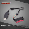 Original SUBOTECH 74V 650mAh Li-lon Battery with USB Charger for SUBOTECH BG1510 BG1511 RC Car