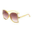 SHAUNA Oversize Women Butterfly Sunglasses Fashion Glittery Frame Ladies Candy Color Gradient Sun Glasses UV400