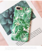 Fashion Artistic Leaf Phone Case For iPhone 7 6 6S 8 Plus frosted Hard Bags For iPhone6S X leaves Back Cover Funda Shell