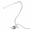 6W 18 LEDs USB Clamp Desk Table Lamp Adjustable Clip on Flexible Light P25EWhite