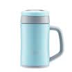 Bangda 304 stainless steel vacuum insulated office cup with handle men&women creative couple warm glass blue 320ml